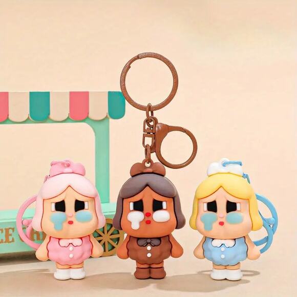 POPMART Crybaby Crying Again Series Figures Keychain - Brown - Picture 4 of 4